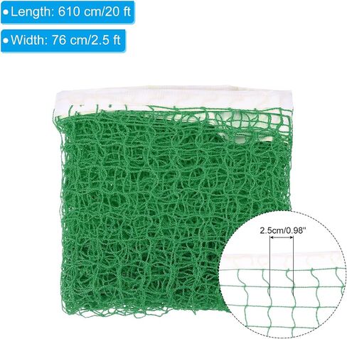 PATIKIL 20 x 2.5 Ft Badminton Net, 2Pcs Portable Badminton Court Netting Sports Replacement for Outdoor Indoor Beach Backyard Game, Navy Blue in Saudi Arabia
