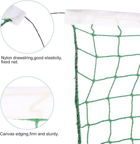 PATIKIL 20 x 2.5 Ft Badminton Net, 2Pcs Portable Badminton Court Netting Sports Replacement for Outdoor Indoor Beach Backyard Game, Navy Blue in Saudi Arabia