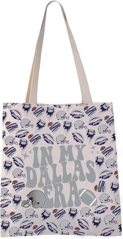 VAMSII In My Dallas Era Tote Bag Dallas Football Gift American Sunday Football Gift For Fans in Kuwait