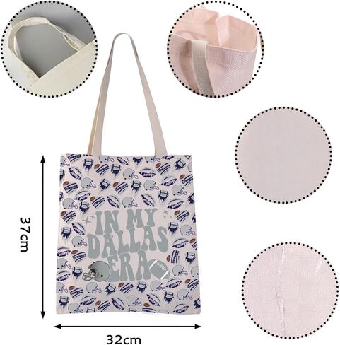 VAMSII In My Dallas Era Tote Bag Dallas Football Gift American Sunday Football Gift For Fans in Kuwait