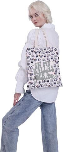 VAMSII In My Dallas Era Tote Bag Dallas Football Gift American Sunday Football Gift For Fans in Kuwait