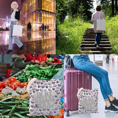 VAMSII In My Dallas Era Tote Bag Dallas Football Gift American Sunday Football Gift For Fans in Kuwait