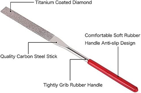 10Pcs Mini Diamond Needle File Set Jewelers Hand Files Tool Kit for Metal Ceramic Stone Jewelry Rough Carving Glass Filing, 140mm/5.1" Length in Saudi Arabia
