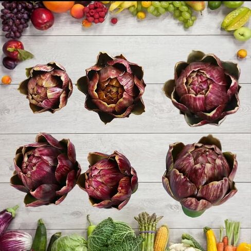 WESAPPINC Large Artificial Artichoke Fake Vegetables and Fruits for Kitchen Home Table Wedding Decorations (Green) in Saudi Arabia