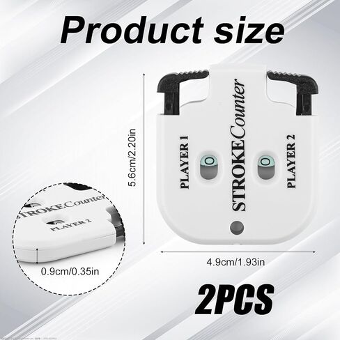 2pcs Mini Golf Score Counter, 2.2x1.93x0.35in Golf Indicator Counter Golf Stroke Counter 2 Player Portable Golf Counter Clicker for Golf Shot Competition Game Scoring Keeper in Saudi Arabia