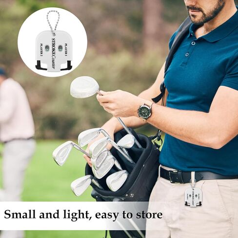2pcs Mini Golf Score Counter, 2.2x1.93x0.35in Golf Indicator Counter Golf Stroke Counter 2 Player Portable Golf Counter Clicker for Golf Shot Competition Game Scoring Keeper in Saudi Arabia