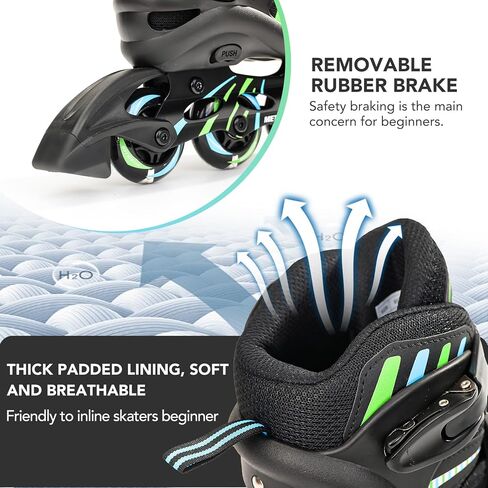 METROLLER Adjustable Inline Skates for Girls Boys with Light up Wheels Roller Skates Kids Youth Fun Beginner Blades Youth Ages 5-8 8-12 Adults Outdoor in Kuwait