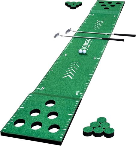 Golf Pong Putting Game Set Portable Golf Putting Green Mat with 2 Putters, 2 Balls,12 Hole Covers Putting Practice Training Aid for Backyard Party Office Home Indoor&Outdoor in Saudi Arabia