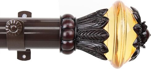 Rod Desyne 150-23-28-5 Lacey Window Curtain Rod Set, 28 to 48-Inch, Satin Nickel in Kuwait