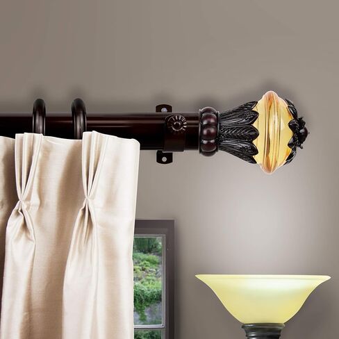 Rod Desyne 150-23-28-5 Lacey Window Curtain Rod Set, 28 to 48-Inch, Satin Nickel in Kuwait