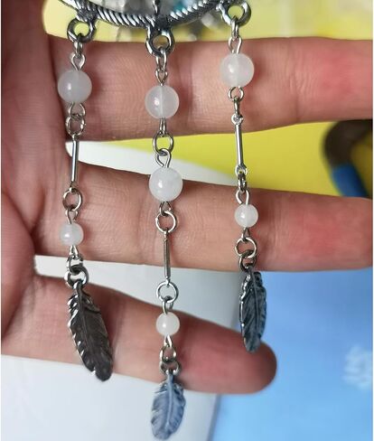 قلادة Dream Catchers Car Charm مصنوعة يدويًا وقابلة للدوران مع خرز بألوان مختلطة in Kuwait