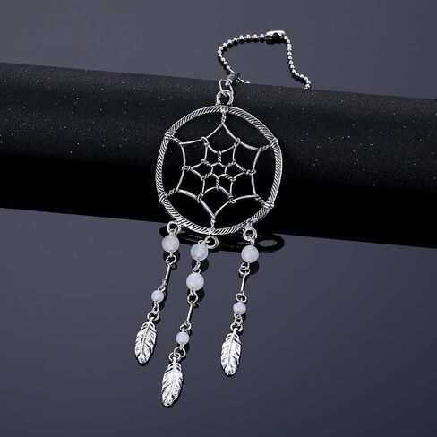 قلادة Dream Catchers Car Charm مصنوعة يدويًا وقابلة للدوران مع خرز بألوان مختلطة in Kuwait