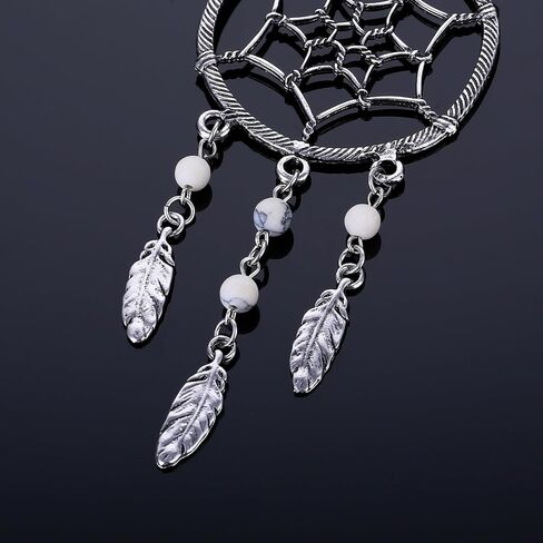 قلادة Dream Catchers Car Charm مصنوعة يدويًا وقابلة للدوران مع خرز بألوان مختلطة in Kuwait