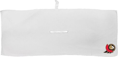 Team Golf NHL NHL Microfiber Towel - 16" X 40" (White) with Carabiner Clip, Premium Microfiber with Deep Waffle Pockets- Superior Water Absorption and Quick Dry Golf Cleaning Towel in Saudi Arabia