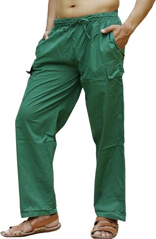 SARJANA HANDICRAFTS Mens Womens Unisex Cotton Cargo Pants Harem Yoga Trousers Boho Pants in Saudi Arabia