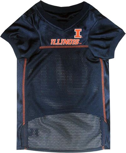 Pets First NCAA College Illinois Fighting Illini Mesh Jersey for Dogs & Cats, Size XX-Large, Licensed Dog Jersey with Your Favorite Football/Basketball College Team in Saudi Arabia