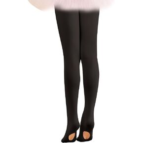 Ballet Tights for Girls Ultra Soft Pro Dance Tights Convertible Transition Tights (Toddler/Little Kid/Big Kid)