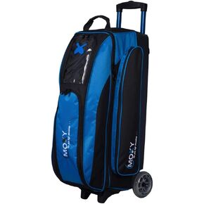 Moxy Blade Triple Roller Bowling Bag- Electric Blue/Black