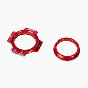 Muc-Off Crank Preload Ring, Red - Durable Bottom Bracket Adjuster for Bicycles - Aluminium Tightening Ring for Road, Gravel and Mountain Bikes