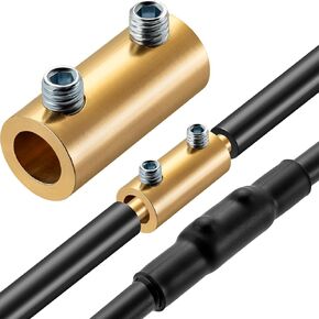 10 قطع 6AWG 80Amp مجموعة موصلات الأسلاك، 1 موصل محطات الأسلاك الربط السريع مع مسامير وأنابيب الانكماش الحراري