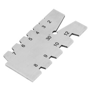 1pc Stainless Steel Thread Gauge Thread Measuring Tool 30 Degree Grinding Gage Inspection Tool