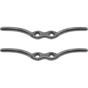 US Stainless Stainless Steel 2 Pieces Stainless Steel 316 Rope Cleat 2.5" Marine Grade Boat Deck or Flagpole