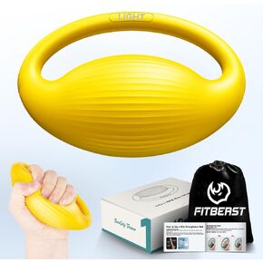 FitBeast Hand Exercise Balls - 3 Resistance Levels Stress Balls for Adults, Squeeze Balls for Hand Therapy, Rehabilitation, Arthritis, Muscle Building, Ideal for Seniors, Athletes, Musicians