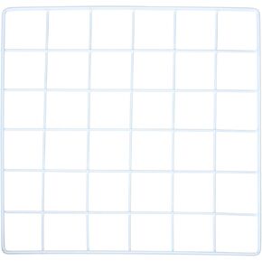 YOKIVE Iron Wire Grid Panel, Decorative Panels Board | Photo Pictures Display Holders Hanging Frame for Home Office (White, 12"x12")