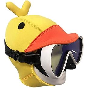 HYDRONE Wetsuit Hood Yellow Duck 3mm Neoprene Scuba Diving for Men Women Youth Head Cover Dive Cap Surfing Thermal Kayaking Snorkeling Swimming Sailing Canoeing Water Sports