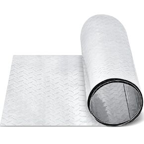 Diamond Plate Sheet 120 x 12 Inch Flat Aluminum Diamond Plate Heavy Duty Diamond Tread Plate for Wall Covering Cargo Trailer Rv Easy to Handle
