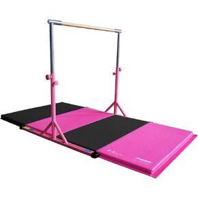 Z ATHLETIC Kip Bar and Folding Gymnastics Mat, 4 Ft x 6 Ft x 2 in