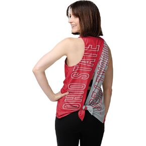 FOCO Women's NCAA Tie Breaker Sleeveless Fashion Top Shirt