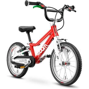 woom 2 Children’s Bicycle for Toddlers & Kids 3-4.5 Years Old, 14-Inch Wheels, Lightweight Bike with Handbrake & Chain Guard, Boys & Girls - Red