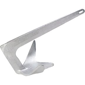 Lewmar Galvanized Steel Claw Anchor 2.2 lbs. for Boats 13'-20', Bruce-Style Claw for Quick Setting, Bow Roller Compatible - 2020202241