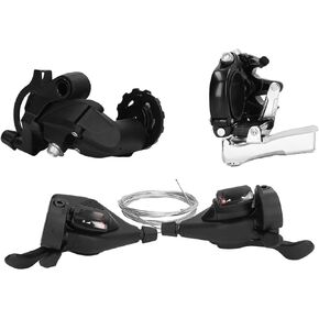 Bike Shifter Set, Bike Left Right Brake Lever Shifter Kit with Rapid Braking Front Rear Derailleur