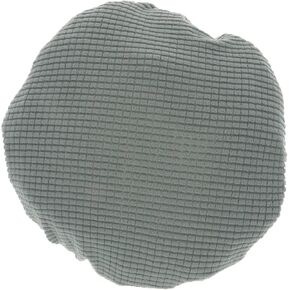 1pc Stool Covers Round, Super Breathable Round Bar Stool Cover Seat Cushion 12 Stretchable Wrinkle Resistant Washable Dustproof - One Cushion Only Grey