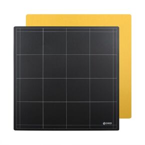 FYSETC 3D Printer Ender 5 Plus Bed Mat PC Sticker Platform 377x370mm: Ultra Flexible Frosted Heated Bed Cover Back with Adhesive for 3D Printing Material PLA ABS PETG TPU Filament 1.75 - Pack of 2
