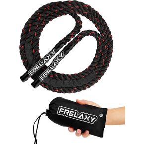 Weighted Jump Rope, Jump Rope 1LB for beginners, Heavy Jump Ropes for Fitness, Total Body Workouts, Weight Loss, Strength Training, Compact Skipping Rope for Home Gym Workout Equipment