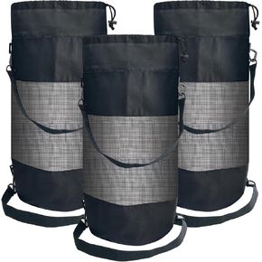 3 Pack Portable Boat Trash Can, Reusable Boat Garbage Container Boat Cabin Organizers, Boat Accessories Medium Hoop Mesh Trash Bag for Boat Kayak Camping Fishing