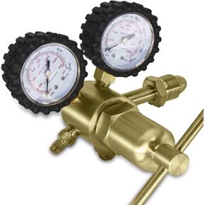 BACOENG Nitrogen Regulator with 0-800 PSI Delivery Pressure, Inlet Connection and 1/4-Inch Male Flare Outlet Connection