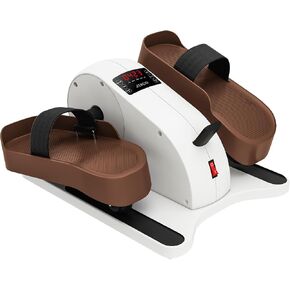 Under Desk Elliptical Machine, Ellipse Leg Exerciser for Seniors Fully Assembled, Portable & Quiet Electric Seated Pedal Exerciser with Remote Control & 12 Adjustable Speeds