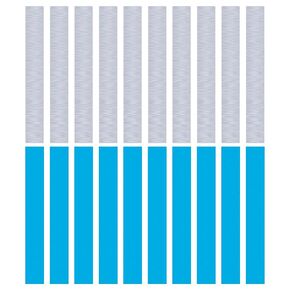 20PCS Stainless Steel Metal Strip 1" x 12" x 1/43" Inch Metal Plates for Magnetic Mount Board Wall (0.60MM) 430 Stainless Steel Shim Stock Plates Metal Sheets for Crafting, Kitchen, Office