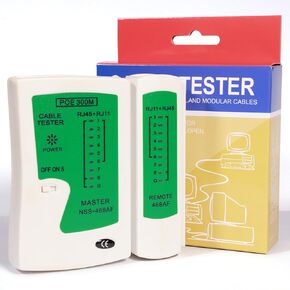 Coaxial(Coax) Cable Tester Portable BNC F-Style RJ45 Ethernet Continuity Cable Tester Checker