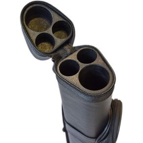1x2 Hard Oval Pool Cue Billiard Stick Carrying Case