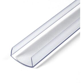 Outwater Plastics 100-Cl Clear 1" Rigid Vinyl Clear Plastic U-Channel/C-Channel 36 Inch Lengths (Pack of 4)