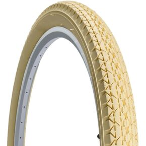 SIMEIQI 1 or 2 Pack 26"x2.125" Beach Cruiser Bike Tires Cream Color with or without Inner Tubes 26"x1.75"/2.125" Replacement Folding Bicycle Tyres for City Commuter Urban Pavement
