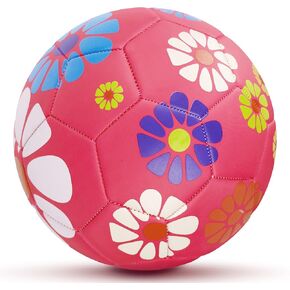 Size 3 Soccer Ball - Girls Soccer Ball Size 3, Pink Soccer Ball, Kids Aged 4-6 6-8 Outdoors Sports Training Ball Recreation Playing Ball Children Back to School Birthday Soccer Gifts