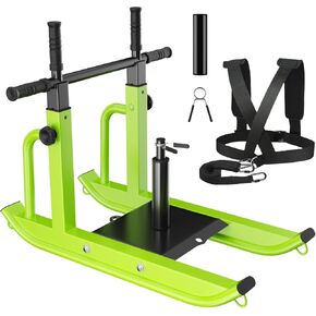 Weight Sled Adjustable Height - Weight Training Pull Sled Gym Equipment for Fitness Strength & Speed Training