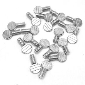 MORICHI 20pcs Thumb Screws, Zinc Plated Steel, Spade Head (1/4-20 x 3/4-Inch)
