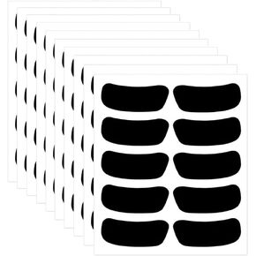 50 Pairs Sports Eye Black Stickers Eye Strips Sports Eye Stickers Breathable Eye Strips Face Eyeblack Stickers for Baseball Football Softball Fans on Game Day